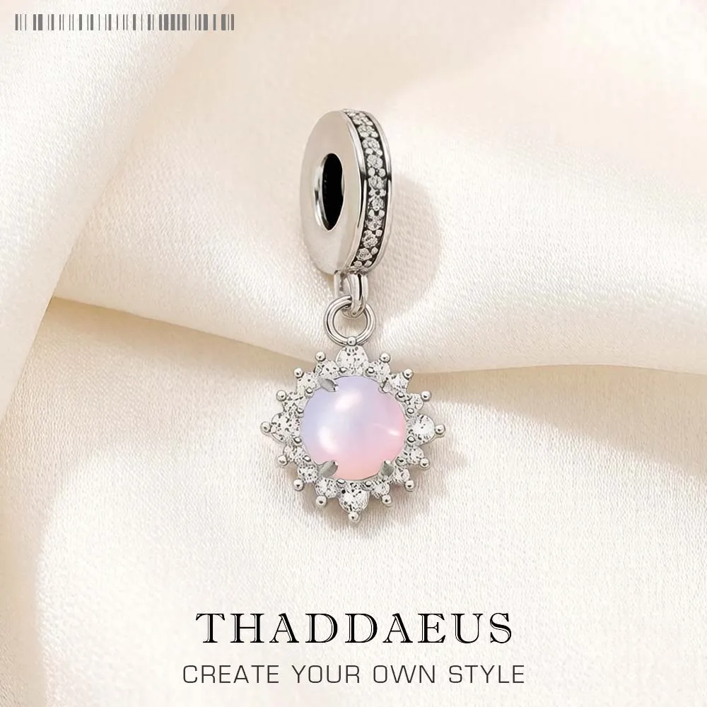Stone Shimmering Pink Pendant Dangle Charm For Girls 925 Sterling Silver Romantic Jewelry Accessories Women
Stone Shimmering Pink Pendant Dangle Charm For Girls 925 Sterling Silver Romantic Jewelry Accessories Women