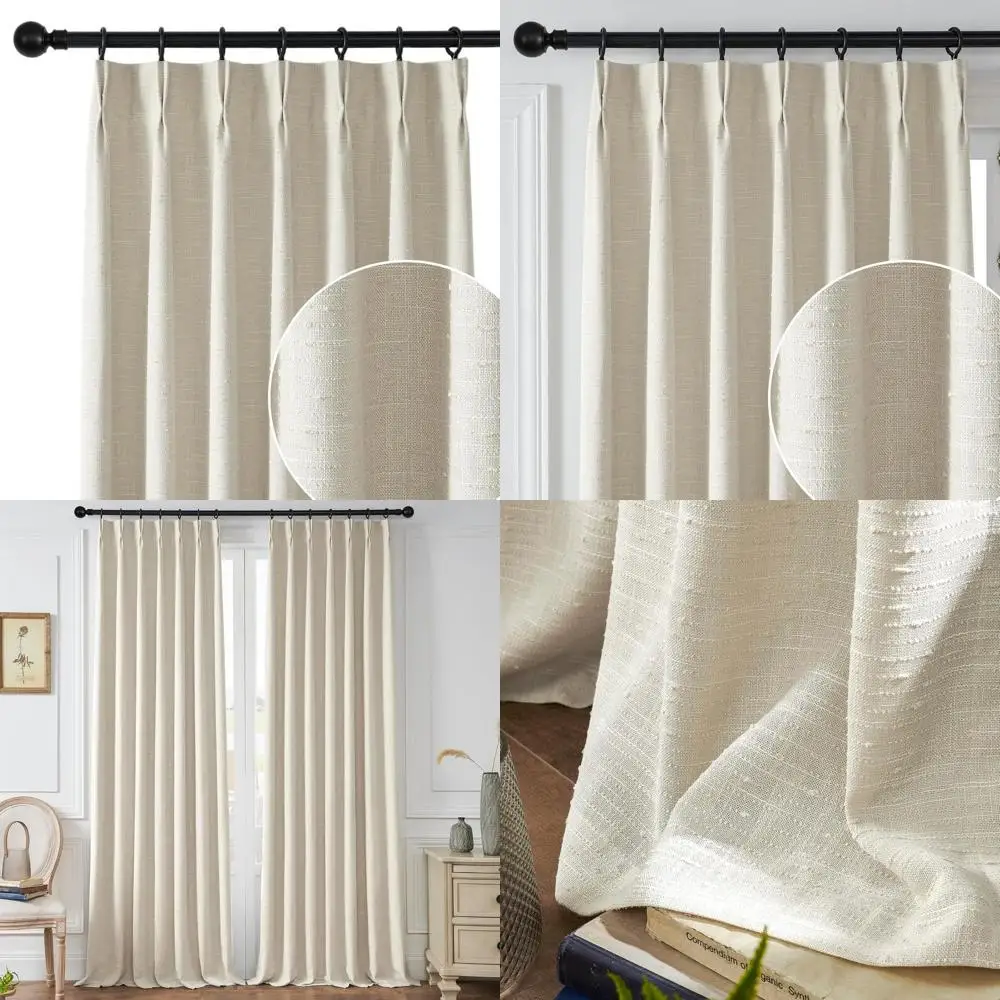 Льняные полупрозрачные шторы с текстурой, 102 петли, 40 дюймов в ширину, комплект из 2 панелей для спальни и гостиной
Льняные полупрозрачные шторы с текстурой, 102 петли, 40 дюймов в ширину, комплект из 2 панелей для спальни и гостиной