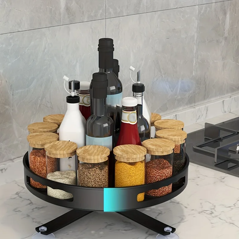 Turntable Organizer, 360 Degree Turntable Seasoning Storage Rack with Anti Slip Base, Suitable for Seasoning and Tableware, 1pc
Turntable Organizer, 360 Degree Turntable Seasoning Storage Rack with Anti Slip Base, Suitable for Seasoning and Tableware, 1pc