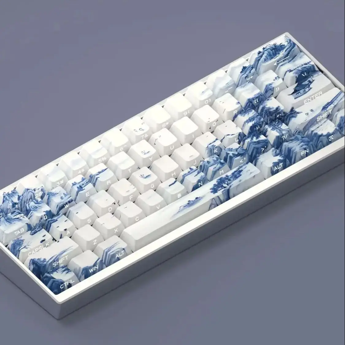 83 Key Sblue and White Porcelain Keycaps Custom Style Chreey PBT Dye-Sub Personalized Key Caps for 60 65 68 Mechanical Keyboard
83 Key Sblue and White Porcelain Keycaps Custom Style Chreey PBT Dye-Sub Personalized Key Caps for 60 65 68 Mechanical Keyboard