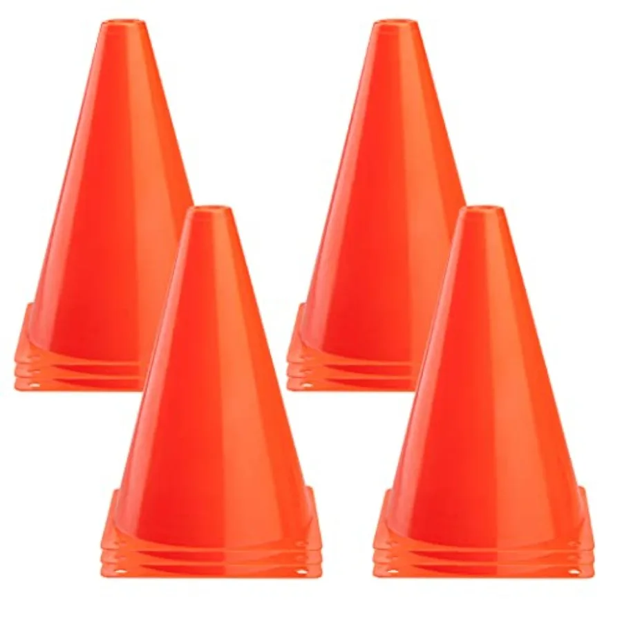 Plastic Training Cones Set of 12/24 Pack 9" or 12/24 Pack 7" or 12/24 Pack Disc Cone Agility Soccer Cones, Indoor Outdoor and F
Plastic Training Cones Set of 12/24 Pack 9" or 12/24 Pack 7" or 12/24 Pack Disc Cone Agility Soccer Cones, Indoor Outdoor and F