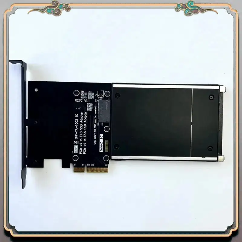 Durable Pcie 5.0 X4 To E1.S/E3.S SSD Hard Disk Adapter Card PCI-E Gen5.0 4X To E1.S/E3.S (SFF-TA-1002) Hard Drive SSD Adapter
Durable Pcie 5.0 X4 To E1.S/E3.S SSD Hard Disk Adapter Card PCI-E Gen5.0 4X To E1.S/E3.S (SFF-TA-1002) Hard Drive SSD Adapter