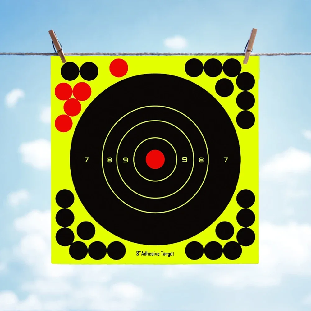 A2 25Pcs/Set 8 inch Fluorescent Splash Shooting Practice Target Stickers Training Target Paper Hunting Accessories
A2 25Pcs/Set 8 inch Fluorescent Splash Shooting Practice Target Stickers Training Target Paper Hunting Accessories