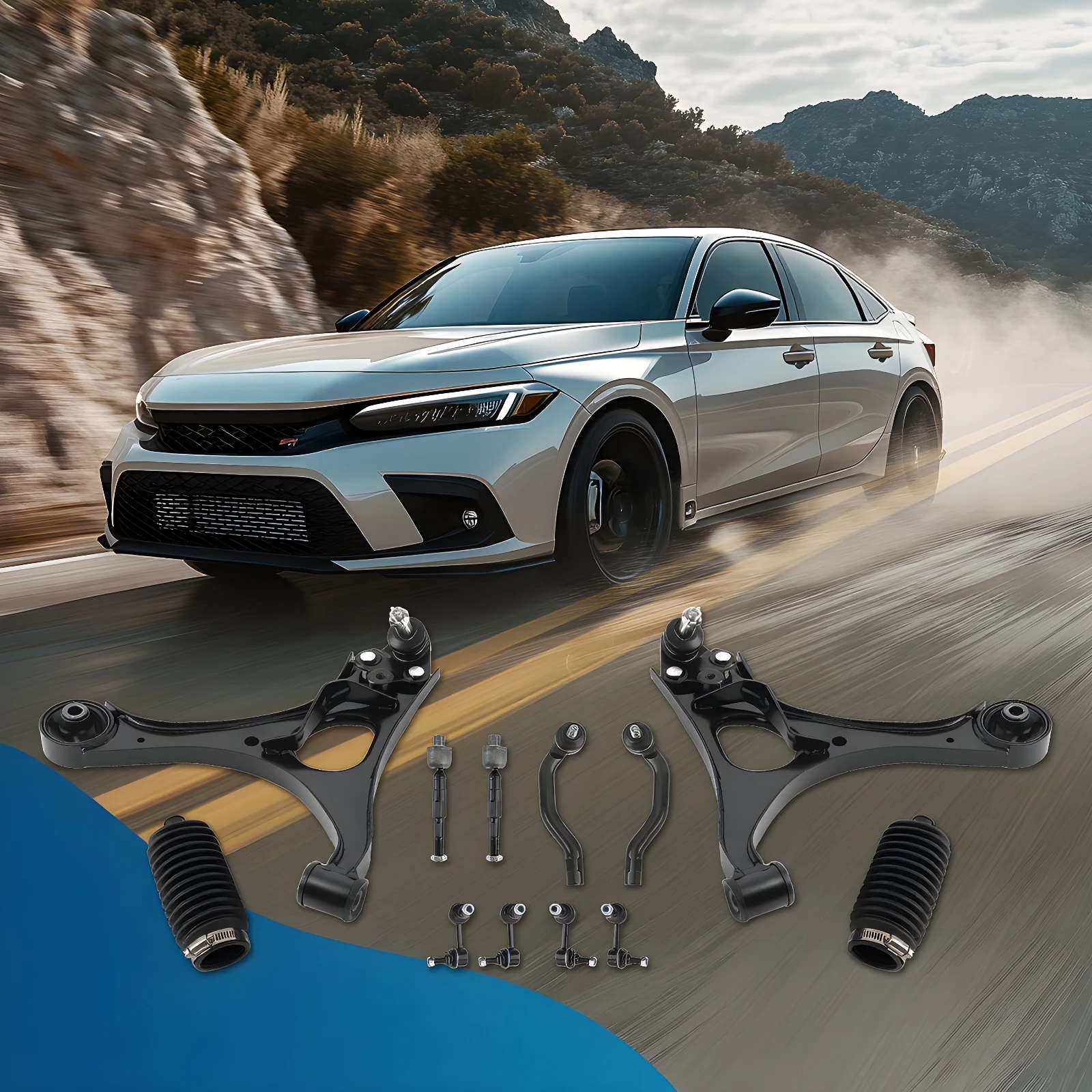 Front Lower Control Arms Ball Joint Sway Bars Tie Rods For 2006-2011 Honda Civic
Front Lower Control Arms Ball Joint Sway Bars Tie Rods For 2006-2011 Honda Civic
