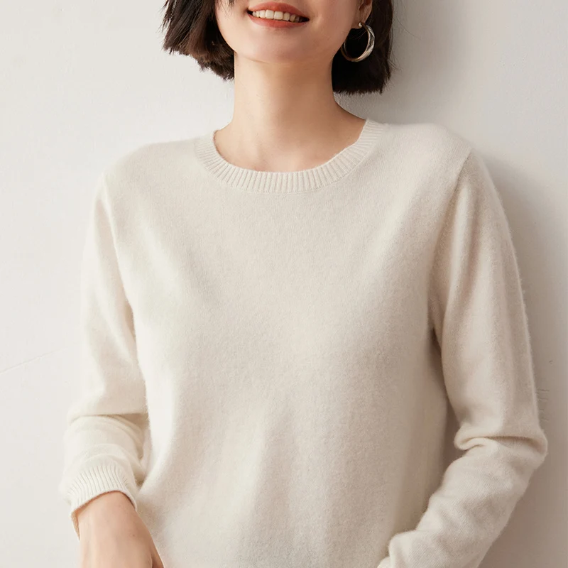 2025 Autumn Winter 100% Cashmere Sweater O-Neck Knit Pullover Women's Casual Basic Bottoming Shirt Female Slim Girl Top Spring
2025 Autumn Winter 100% Cashmere Sweater O-Neck Knit Pullover Women's Casual Basic Bottoming Shirt Female Slim Girl Top Spring