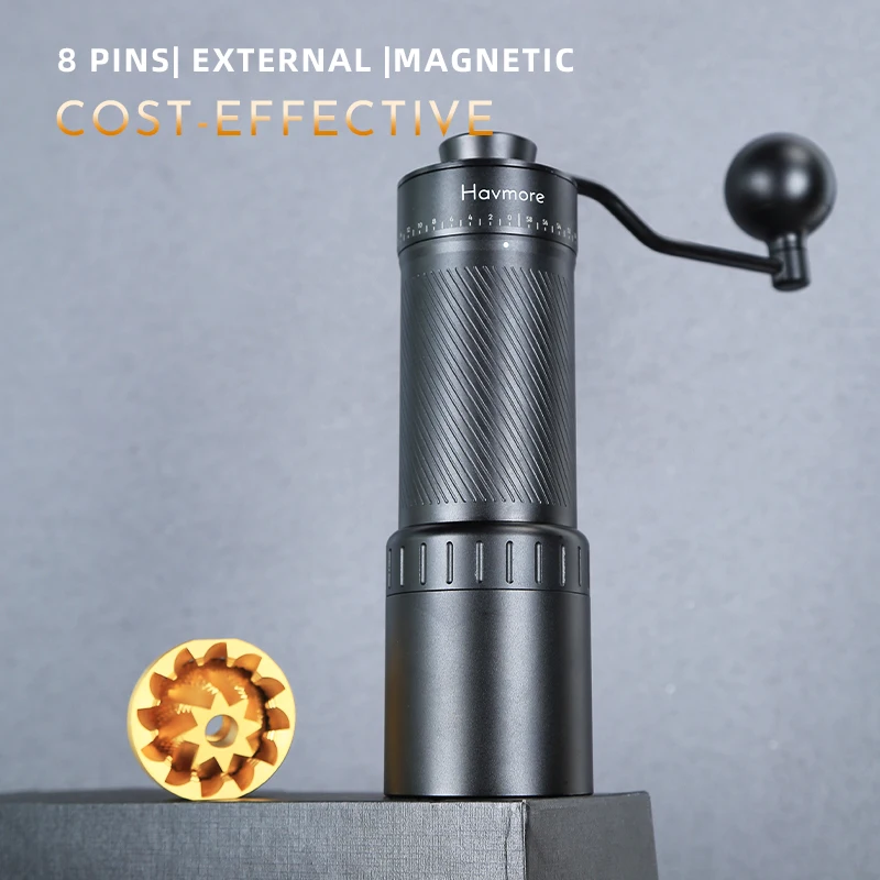 New 420 CNC Burr Portable Professional 8 Pins 120 Grinding Big Size 40mm Conical Burr Manual Coffee Grinder
New 420 CNC Burr Portable Professional 8 Pins 120 Grinding Big Size 40mm Conical Burr Manual Coffee Grinder