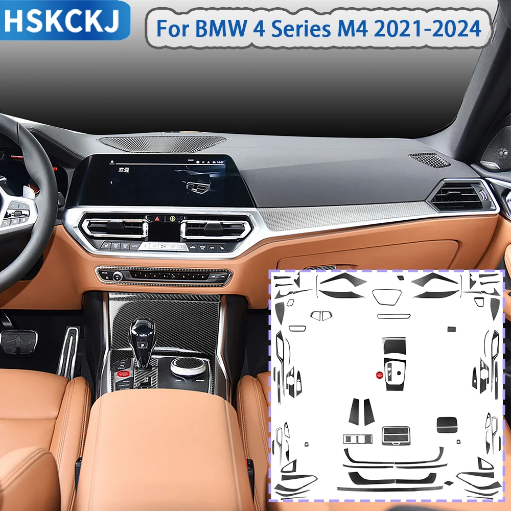 For BMW 4 Series M4 2021-2024 Car Accessories Carbon Fiber Door Interior Dashboard Console Gear Panel Cover Trim Sticker
For BMW 4 Series M4 2021-2024 Car Accessories Carbon Fiber Door Interior Dashboard Console Gear Panel Cover Trim Sticker