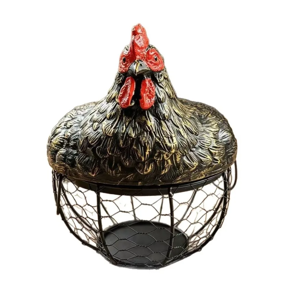 Decorative Chicken Design Egg Collecting Basket Resin Cute Egg Storage Basket Rustic Egg Organizer Kitchen
Decorative Chicken Design Egg Collecting Basket Resin Cute Egg Storage Basket Rustic Egg Organizer Kitchen