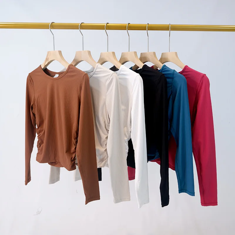 Womens High Elastic Lightweight Quick Dry Breathable Ribbed Round Neck Comfortable Long Sleeve Sport Yoga Fitness Slim Fit Top
Womens High Elastic Lightweight Quick Dry Breathable Ribbed Round Neck Comfortable Long Sleeve Sport Yoga Fitness Slim Fit Top