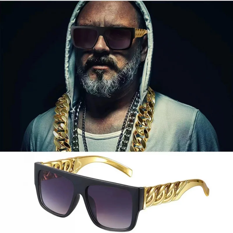 Hip Hop Vintage Rapper Sunglasses Fake Gold Necklace Personalized Sunglasses Millionaire Similar Glasses
Hip Hop Vintage Rapper Sunglasses Fake Gold Necklace Personalized Sunglasses Millionaire Similar Glasses