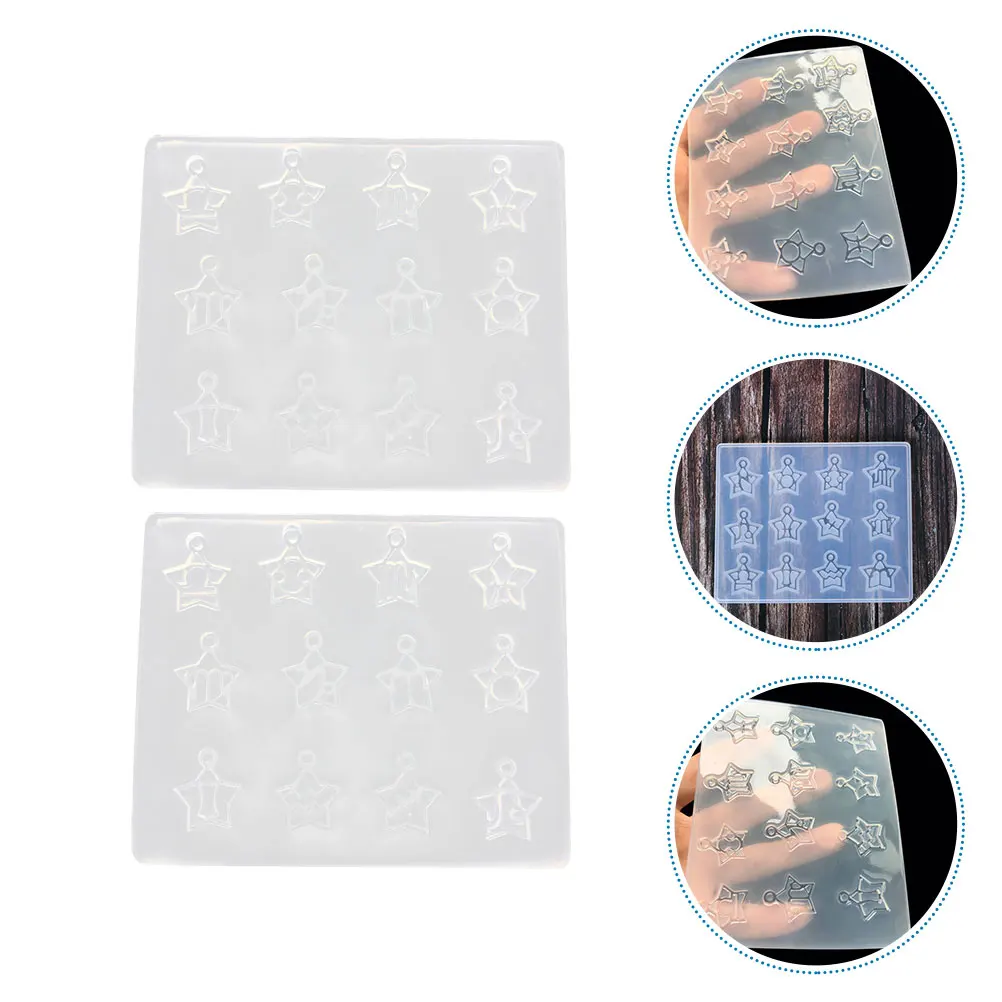 2 pcs Zodiac Pendant Mold Crystal Silicone Molds Creative Diy Necklace Making Kit For Handicraft Earrings Simple Resin Molds
2 pcs Zodiac Pendant Mold Crystal Silicone Molds Creative Diy Necklace Making Kit For Handicraft Earrings Simple Resin Molds