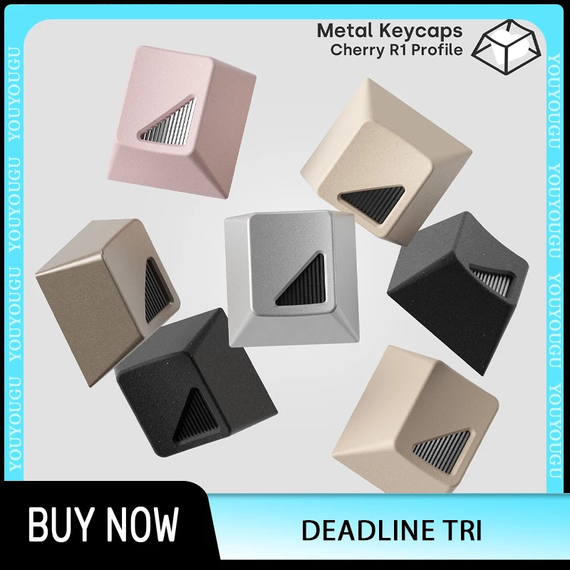 DEADLINE STUDIO TRI Metal Keycap Aluminium Alloy Cherry R1 Profile Keycaps Personalized Keycap For Mechanical Keyboard Custom
DEADLINE STUDIO TRI Metal Keycap Aluminium Alloy Cherry R1 Profile Keycaps Personalized Keycap For Mechanical Keyboard Custom