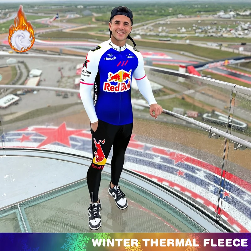 RED BULL Cycle Jersey Cycling Thermal Bicycle Clothes Men's Outfit Fleece Winter Clothing Sets Ciclismo Hombre Man Road Bike Bib
RED BULL Cycle Jersey Cycling Thermal Bicycle Clothes Men's Outfit Fleece Winter Clothing Sets Ciclismo Hombre Man Road Bike Bib