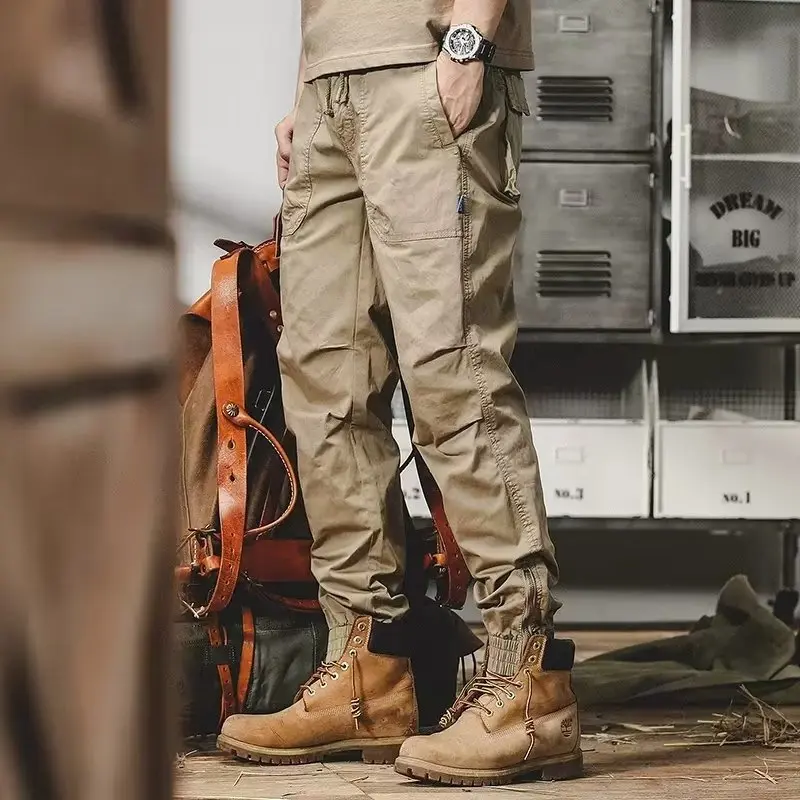 Модная мужская рабочая одежда, брюки, свободные прямые брюки с манжетами, функциональные повседневные длинные брюки, весна-осень, молодежные активные брюки
Модная мужская рабочая одежда, брюки, свободные прямые брюки с манжетами, функциональные повседневные длинные брюки, весна-осень, молодежные активные брюки