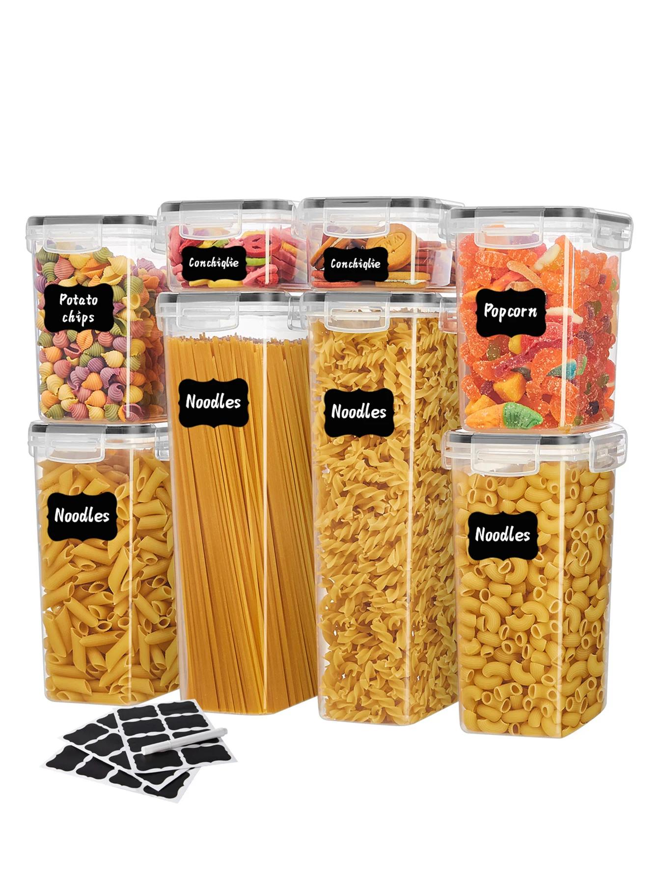 36 шт. штабелируемые контейнеры для хранения продуктов большой емкости, многофункциональные герметичные коробки многоразового использования для организации кухни.
36 шт. штабелируемые контейнеры для хранения продуктов большой емкости, многофункциональные герметичные коробки многоразового использования для организации кухни.