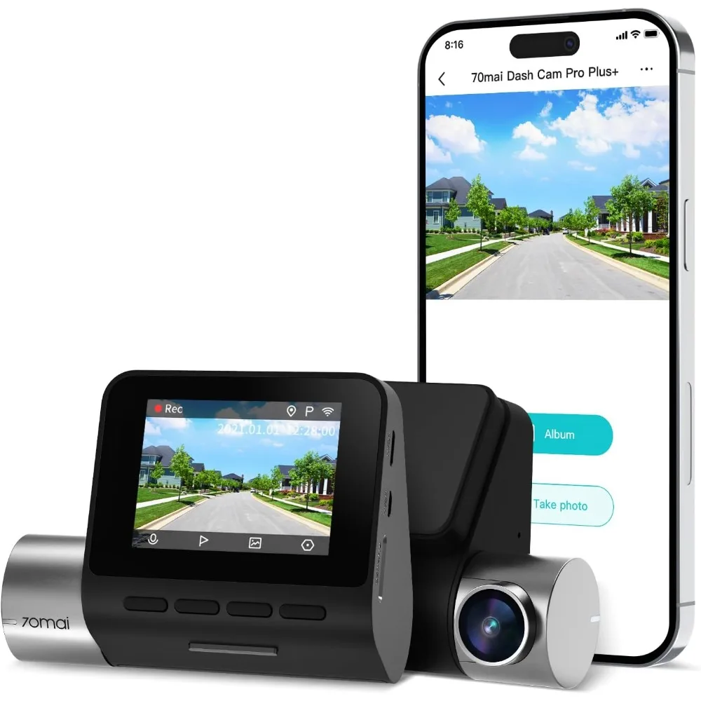 2.7K Dash Cam Front A500S, Optional Rear Dashcam, ADAS, 2'' IPS LCD Screen, 24H Parking Mode, WDR, Super Night Vision
2.7K Dash Cam Front A500S, Optional Rear Dashcam, ADAS, 2'' IPS LCD Screen, 24H Parking Mode, WDR, Super Night Vision