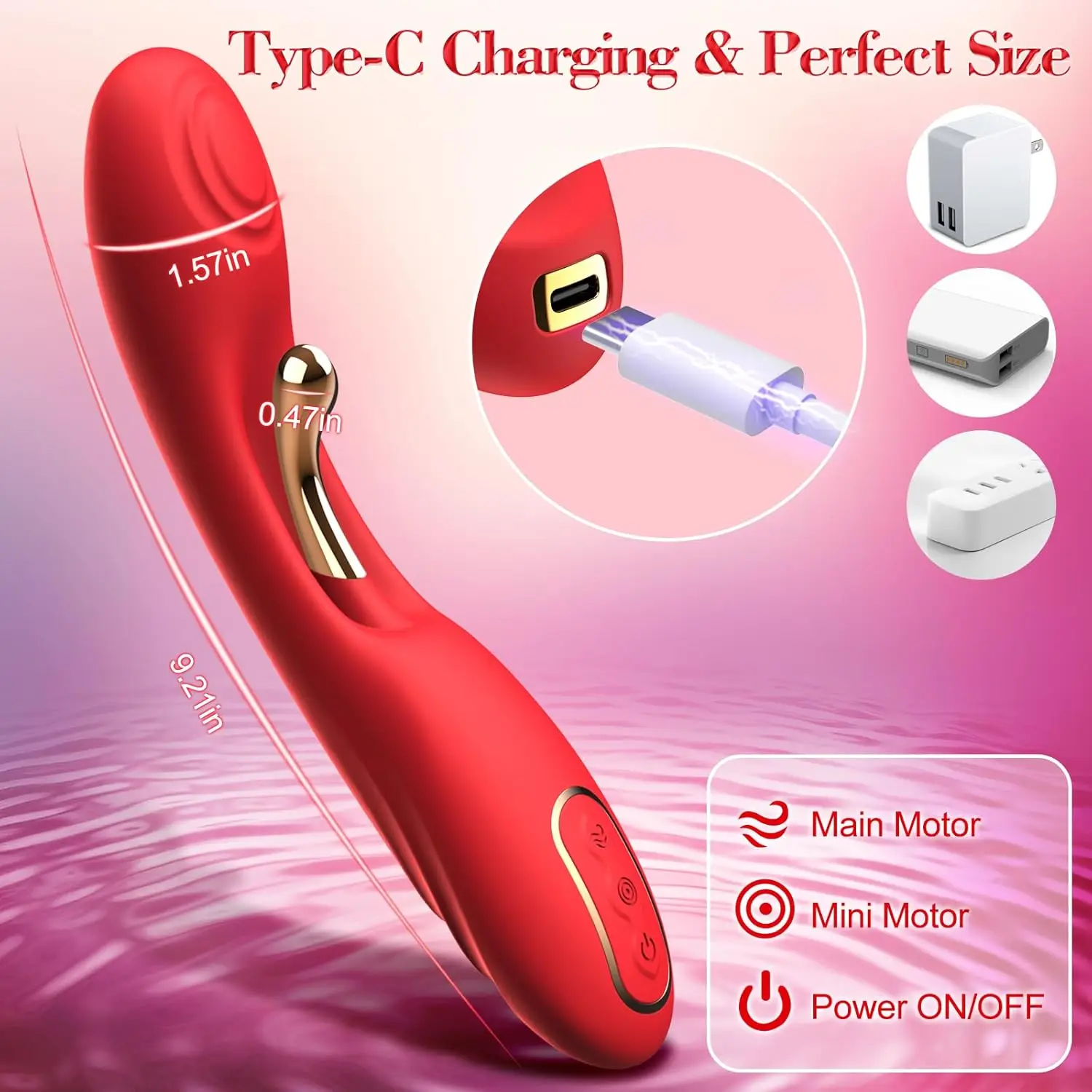 Adult Sex Toys Dildo Vibrator - Clitoral G Spot Dual Stimulate Rabbit Vibrator With 2 * 9 Intense Vibration Modes, Female Vibrat
Adult Sex Toys Dildo Vibrator - Clitoral G Spot Dual Stimulate Rabbit Vibrator With 2 * 9 Intense Vibration Modes, Female Vibrat