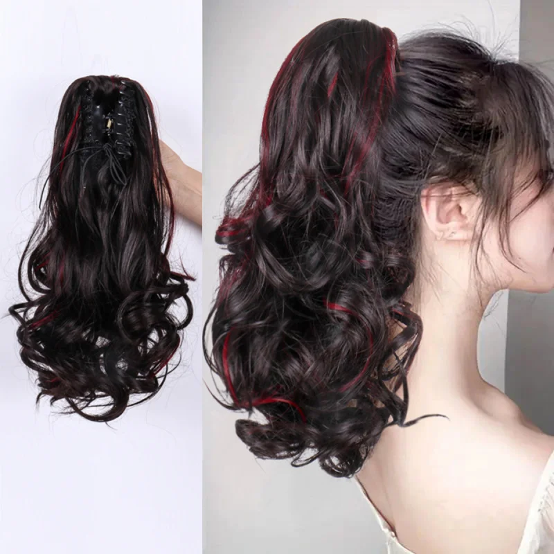 European and American Style Ponytail Wig for Women with Claw Clip Curly Hair Natural Fluffy High Ponytail Wig High Temperature F
European and American Style Ponytail Wig for Women with Claw Clip Curly Hair Natural Fluffy High Ponytail Wig High Temperature F