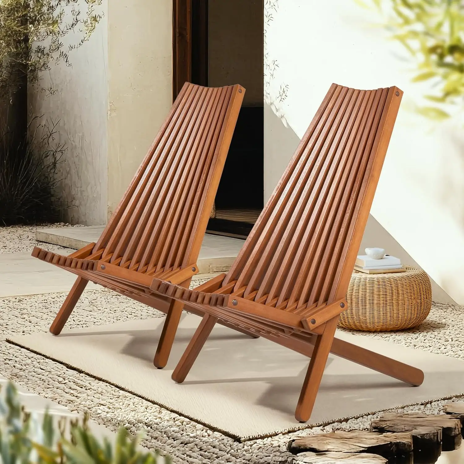 Стулья Elina FSC Eucalyptus Tamarack, 22,5x31,5x36 дюймов, устойчивая к атмосферным воздействиям древесина, легкий вес (19 фунтов), складная конструкция с высокой спинкой, натуральный цвет.
Стулья Elina FSC Eucalyptus Tamarack, 22,5x31,5x36 дюймов, устойчивая к атмосферным воздействиям древесина, легкий вес (19 фунтов), складная конструкция с высокой спинкой, натуральный цвет.