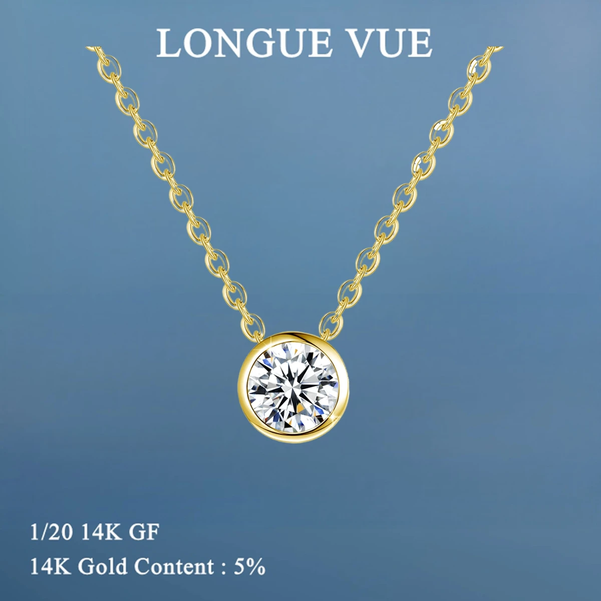 14K Gold Filled Moissanite Thin Necklace for Women Simple Clavicle Chain Delicate Elegant Solitaire Drop Necklace Jewelry
14K Gold Filled Moissanite Thin Necklace for Women Simple Clavicle Chain Delicate Elegant Solitaire Drop Necklace Jewelry