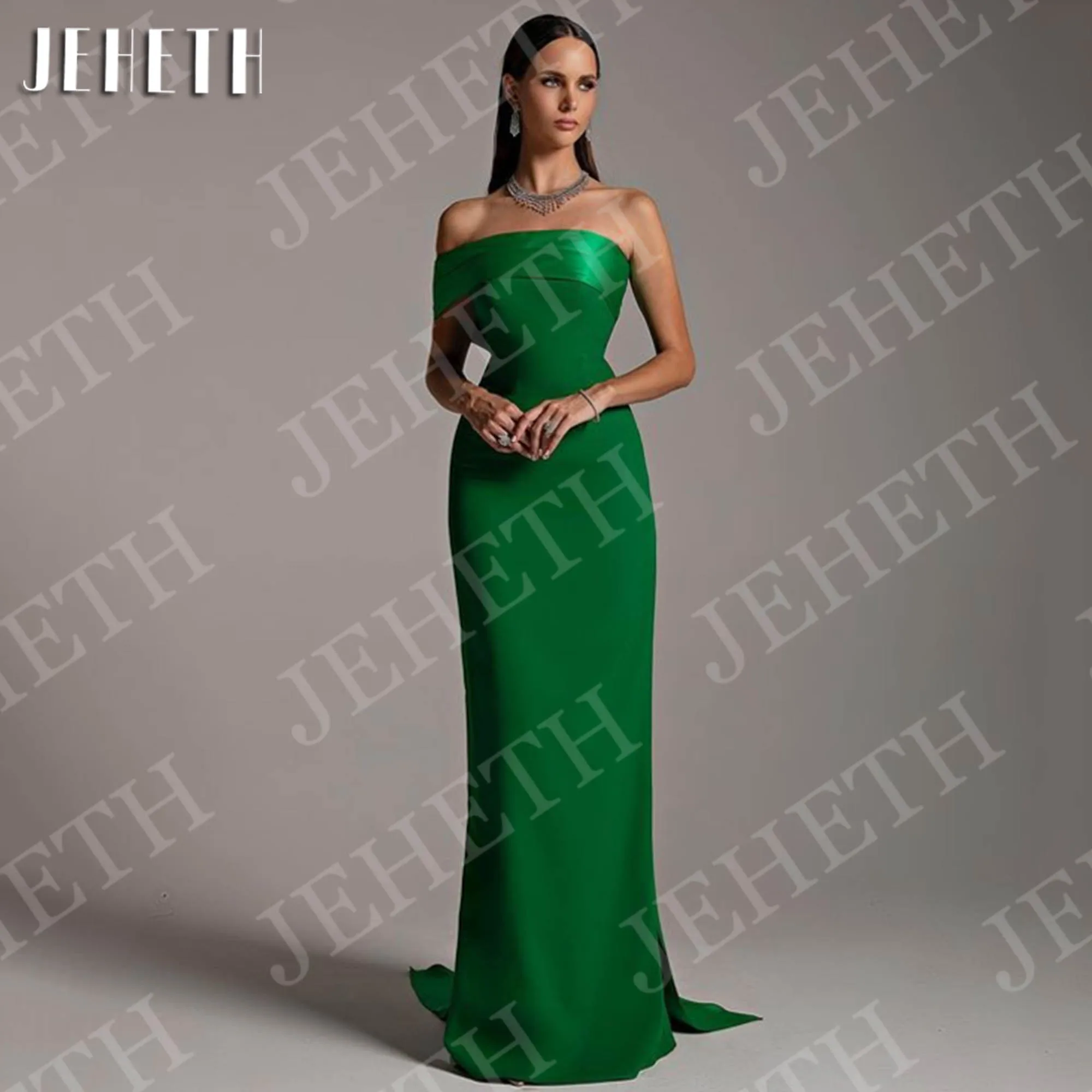 JEHETH One Shoulder Evening Dress Crape Party Dresses for Woman Green Mermaid Special Occasions Gown Customized robe de soirée
JEHETH One Shoulder Evening Dress Crape Party Dresses for Woman Green Mermaid Special Occasions Gown Customized robe de soirée