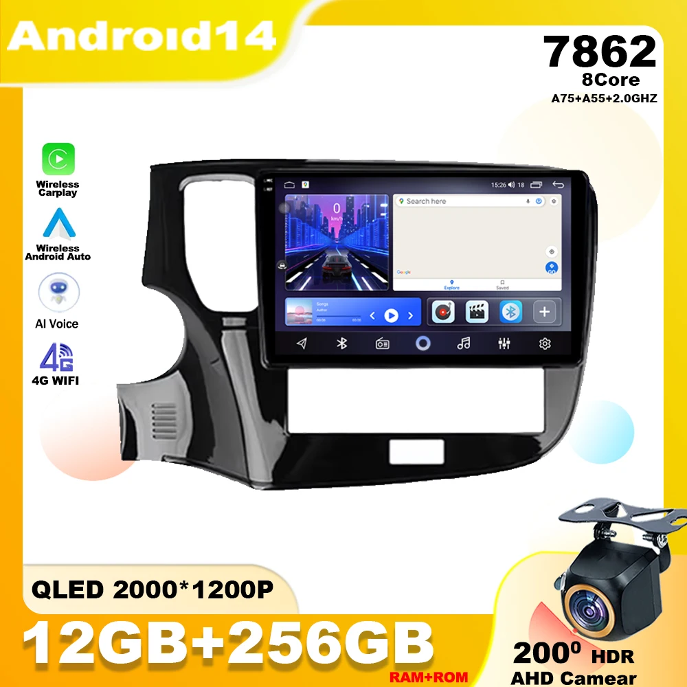 Android 14 For Mitsubishi Outlander 3 III GF0W GG0W 2018 - 2021 Carplay Auto Car Radio Player Multimedia Navigation GPS WIFI
Android 14 For Mitsubishi Outlander 3 III GF0W GG0W 2018 - 2021 Carplay Auto Car Radio Player Multimedia Navigation GPS WIFI