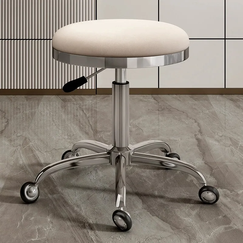!@Round Roll Bar Stool with Swivel Earth Wheels Beauty Salons Counter Medical Chair for Spa Beauty Salon and Barber Shop
!@Round Roll Bar Stool with Swivel Earth Wheels Beauty Salons Counter Medical Chair for Spa Beauty Salon and Barber Shop