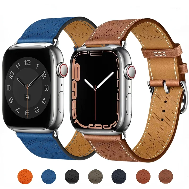 Leather Strap For Apple Watch Band 49mm 45mm 44mm 41mm 40mm 42mm 46mm Breathable Bracelet iWatch Ultra 10 9 8 7 6 5 4 SE Correa
Leather Strap For Apple Watch Band 49mm 45mm 44mm 41mm 40mm 42mm 46mm Breathable Bracelet iWatch Ultra 10 9 8 7 6 5 4 SE Correa