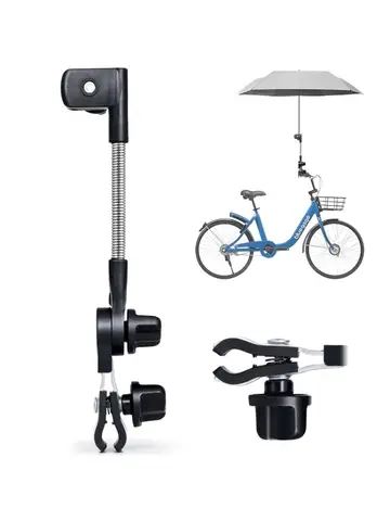 Eary Adjustable Umbrella Mount Stand Baby Stroller Accessory Umbrella Holder Foldable Umbrella UV Sun Protection Rainproof