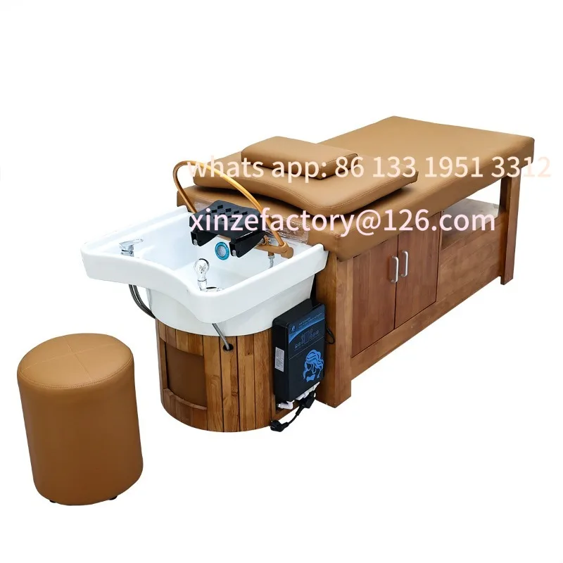All solid wood high-end Thai hair treatment shampoo bed barber shop hair salon special hair salon fumigation water circulating b
All solid wood high-end Thai hair treatment shampoo bed barber shop hair salon special hair salon fumigation water circulating b