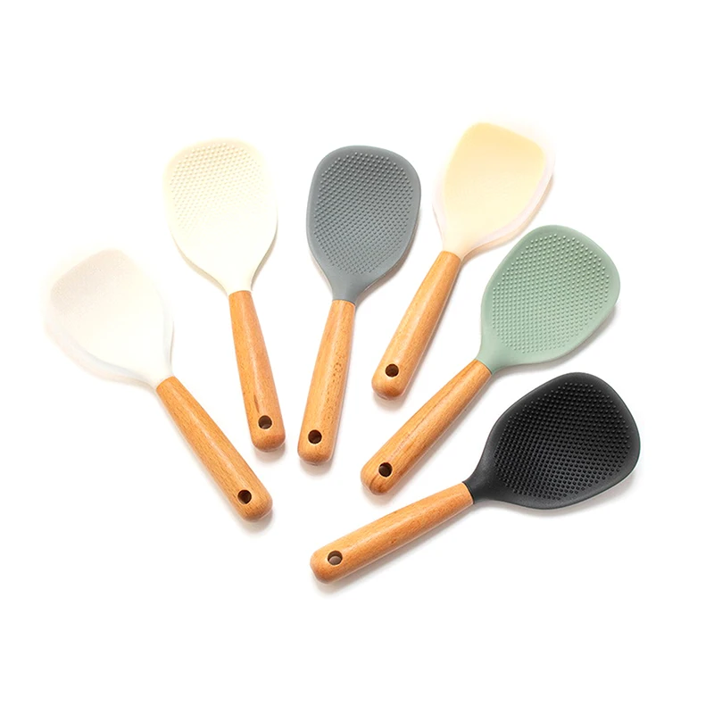 1Pc Kitchen Tool Heat-resistant Food Grade Silicone Rice Shovel Non-stick Rice Cooker Household Rice Spoon
1Pc Kitchen Tool Heat-resistant Food Grade Silicone Rice Shovel Non-stick Rice Cooker Household Rice Spoon