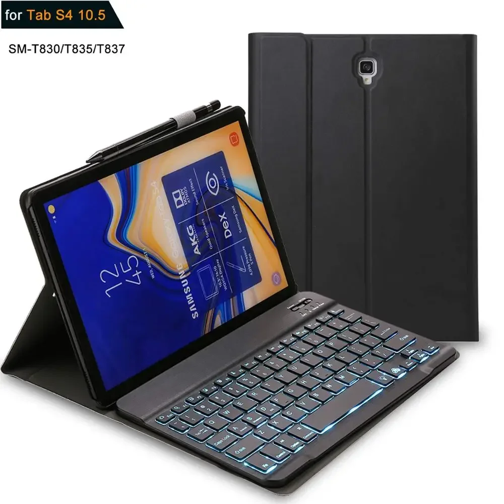 Backlit Keyboard Case For Samsung Galaxy Tab S4 10.5 SMT830 T835 Case Russian Spanish עִברִית Arabic Keyboard Case Cover Funda
Backlit Keyboard Case For Samsung Galaxy Tab S4 10.5 SMT830 T835 Case Russian Spanish עִברִית Arabic Keyboard Case Cover Funda