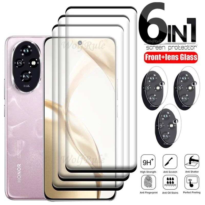 6-in-1 For Honor 200 Glass For Honor 200 Tempered Glass HD 9H Full Curved Cover Screen Protetor For Huawei Honor 200 Lens Glass
6-in-1 For Honor 200 Glass For Honor 200 Tempered Glass HD 9H Full Curved Cover Screen Protetor For Huawei Honor 200 Lens Glass