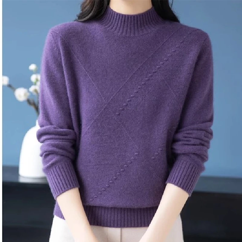 Модная трикотажная одежда без катышков, высококачественная, осенняя, женская, с длинным рукавом, высоким воротником, утолщенная, повседневная, свободного кроя, эксклюзивно онлайн
Модная трикотажная одежда без катышков, высококачественная, осенняя, женская, с длинным рукавом, высоким воротником, утолщенная, повседневная, свободного кроя, эксклюзивно онлайн