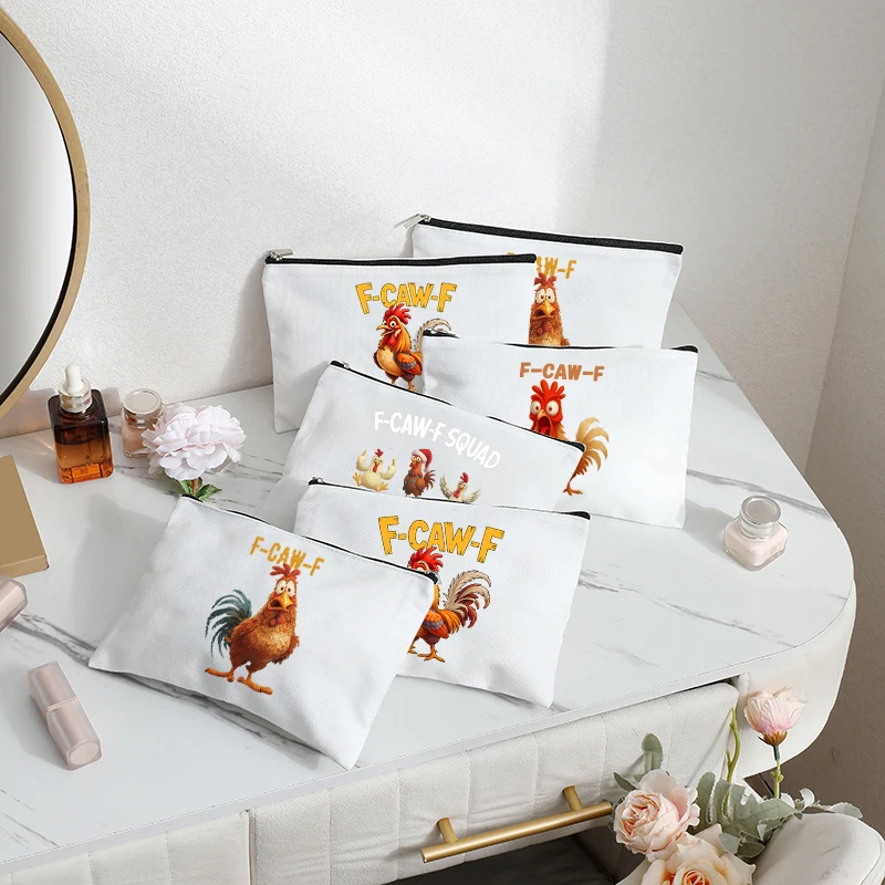 F-Caw-F Funny Chicken F Caw F Rooster Meme Women Makeup Bag Cosmetic Bag Wedding Pouch Lipstick Bags Bachelorette Party Gift
F-Caw-F Funny Chicken F Caw F Rooster Meme Women Makeup Bag Cosmetic Bag Wedding Pouch Lipstick Bags Bachelorette Party Gift