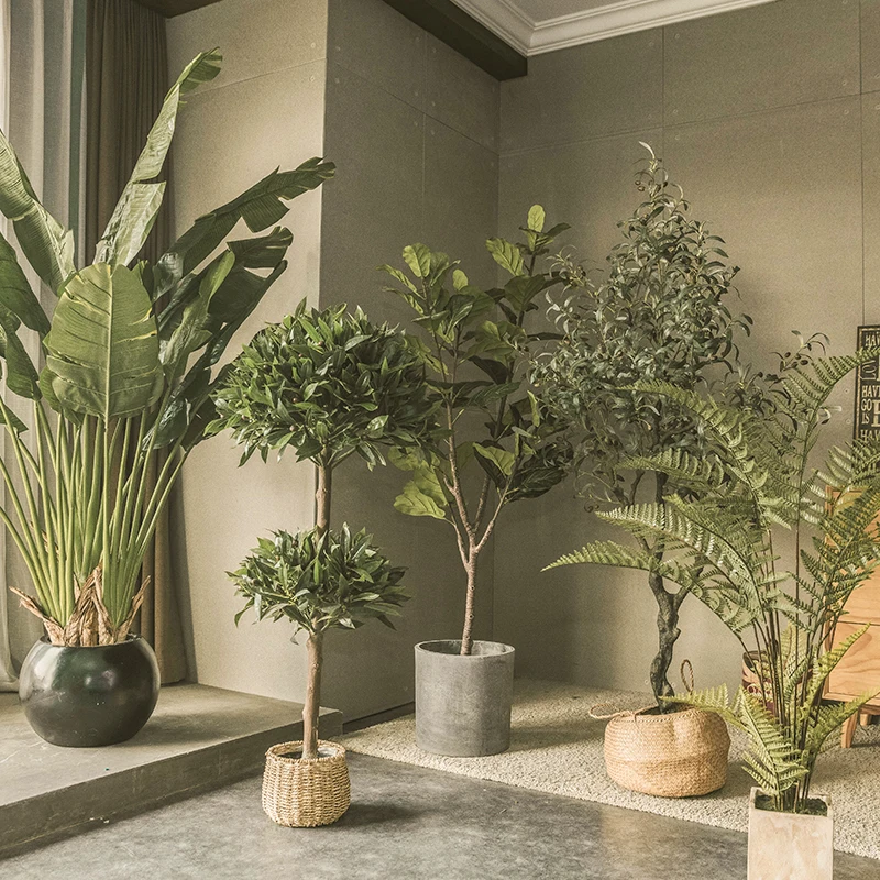 Indoor Decorative Faux Tree Life-Size Standing Potted Plant Landscape Minimalist Style Artificial Greenery Ornament
Indoor Decorative Faux Tree Life-Size Standing Potted Plant Landscape Minimalist Style Artificial Greenery Ornament