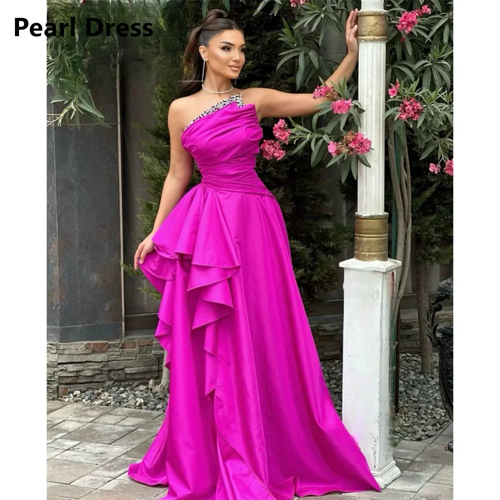 Pearl Strapless Luxurious Women's Evening Dresses Luxury 2024 Satin Elegant Party Dresses Woman Wedding Dress Custom Made Line A
Pearl Strapless Luxurious Women's Evening Dresses Luxury 2024 Satin Elegant Party Dresses Woman Wedding Dress Custom Made Line A