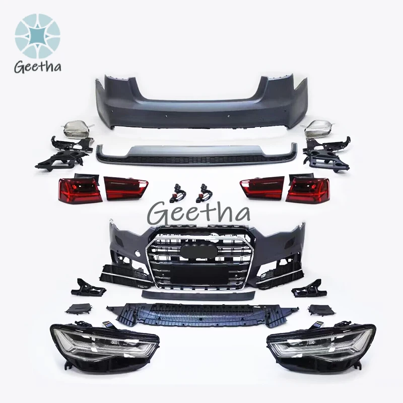 Car Body Kit Front Bumper Rear bumper Diffuser headlight LED head lamp rear light tail lamp For Audi A6 C7 upgrade to C7PA
Car Body Kit Front Bumper Rear bumper Diffuser headlight LED head lamp rear light tail lamp For Audi A6 C7 upgrade to C7PA