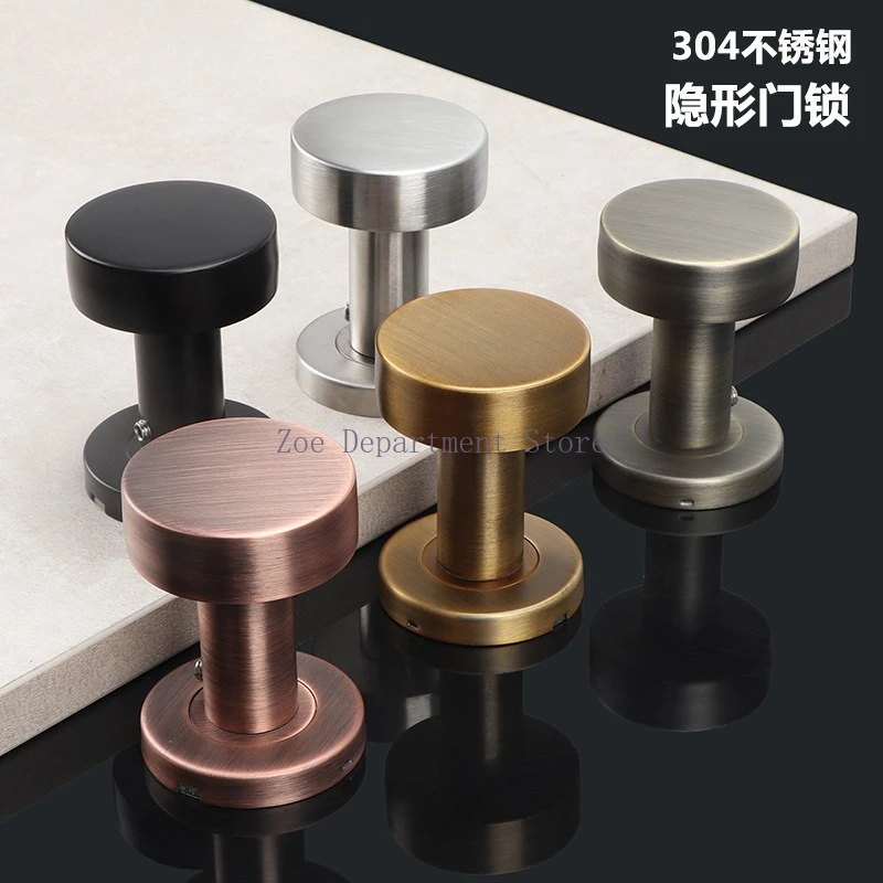 Round Door Handle Single Side Lock 304 Stainless Steel Interior Bedroom Invisible Lock Room Secret Door Handle
Round Door Handle Single Side Lock 304 Stainless Steel Interior Bedroom Invisible Lock Room Secret Door Handle