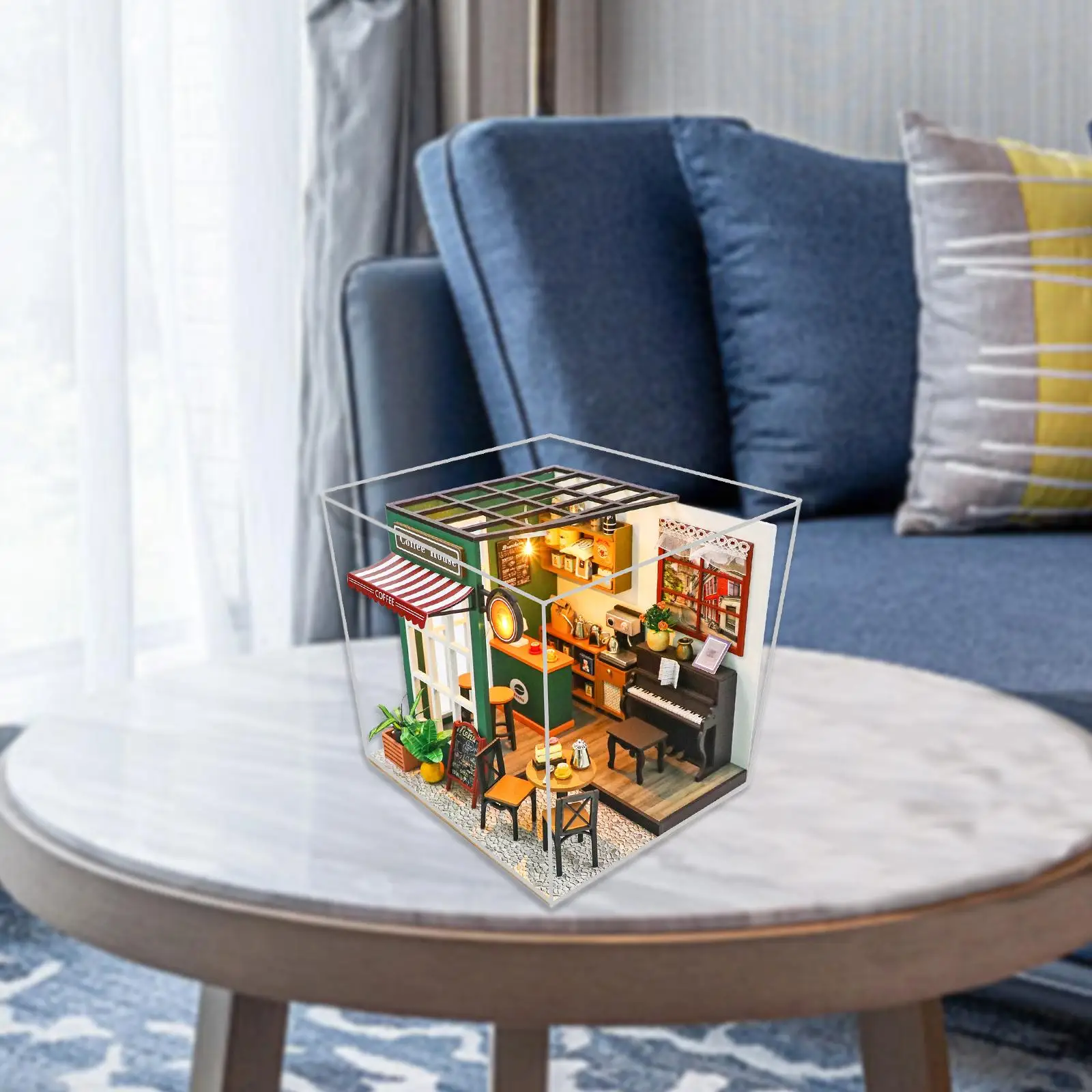 DIY Coffee Houses with Furniture Ornaments Mini House Making Kits with LED for Boy Girls Family Teens Friends Birthday Gifts
DIY Coffee Houses with Furniture Ornaments Mini House Making Kits with LED for Boy Girls Family Teens Friends Birthday Gifts