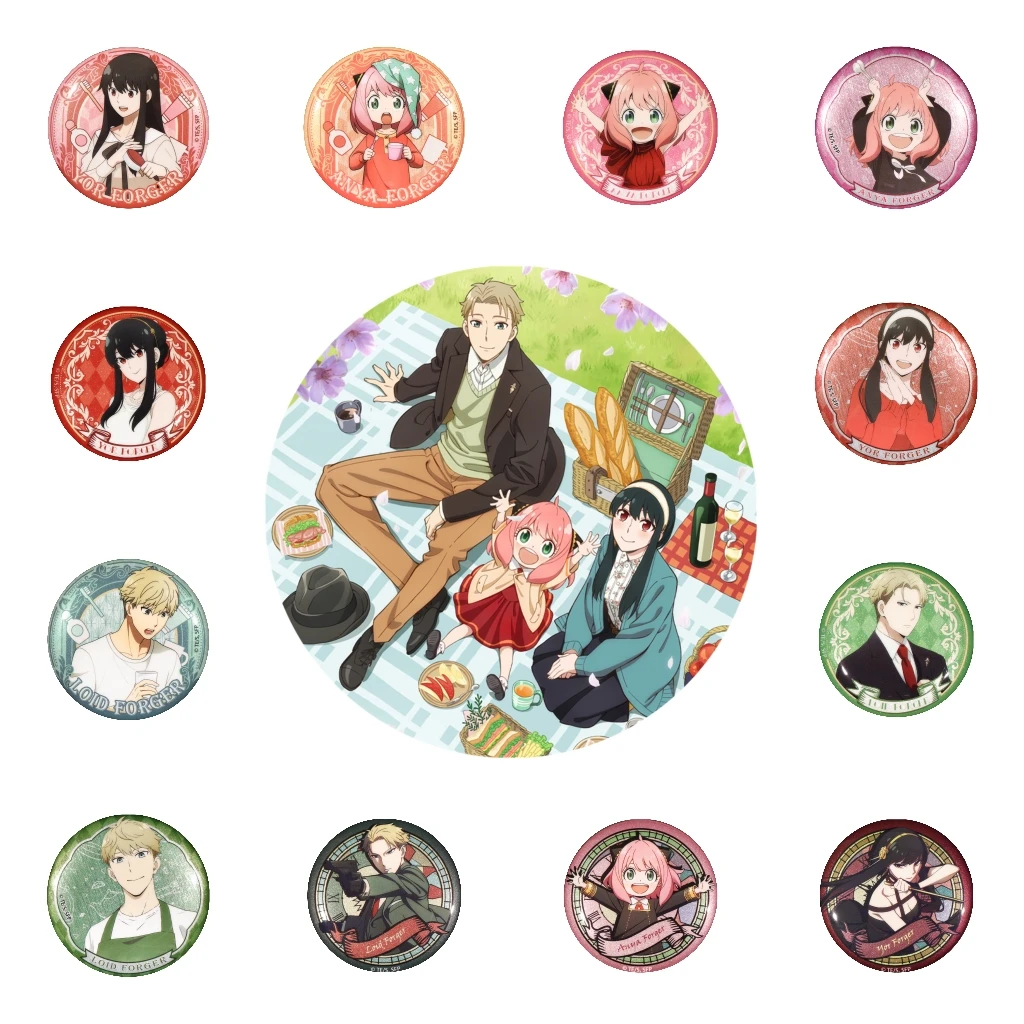 58mm Anime SPY×FAMILY Twilight Loid Anya Yor Forger Briar Thorn Princess Cosplay COSTUME Badge Pin SPTE Tinplate Brooch Prop
58mm Anime SPY×FAMILY Twilight Loid Anya Yor Forger Briar Thorn Princess Cosplay COSTUME Badge Pin SPTE Tinplate Brooch Prop