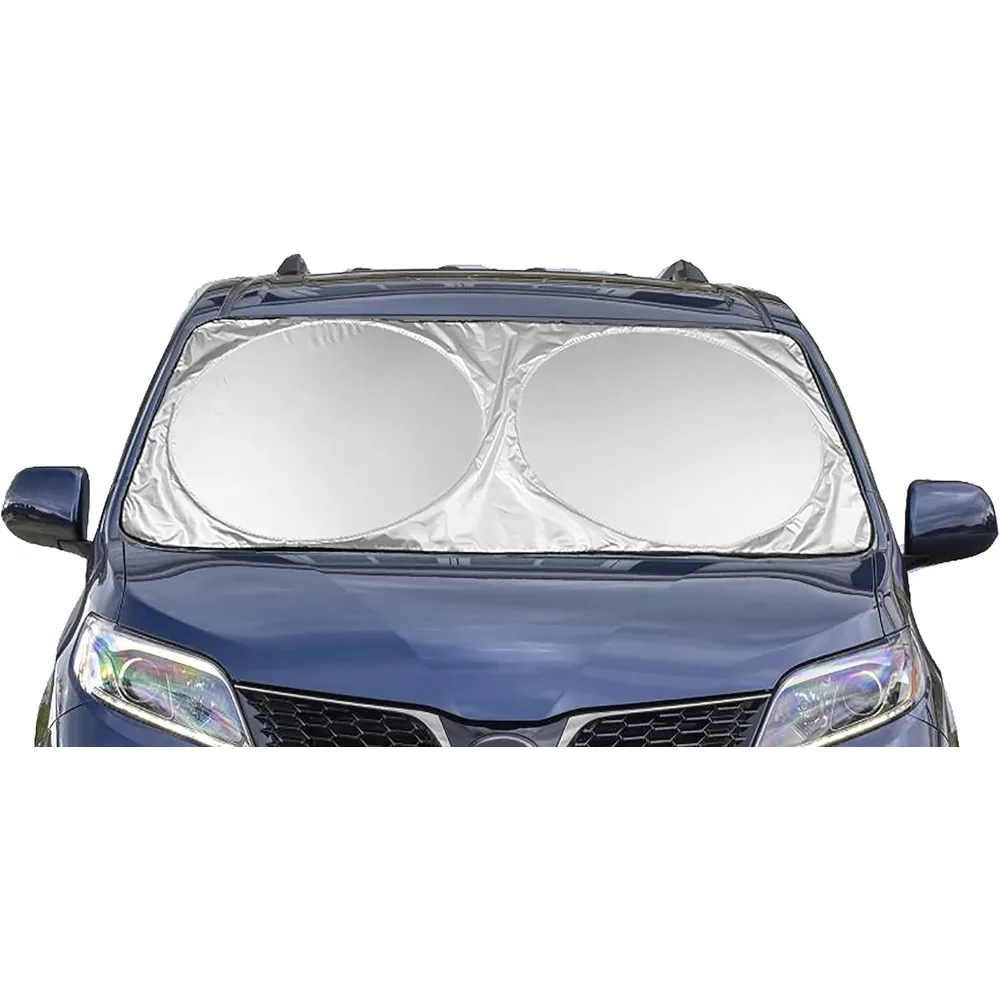 extra jumbo car windshield sunshade (70.9" x 39.4"), fits extra large windshields in minivans, cars, trucks
extra jumbo car windshield sunshade (70.9" x 39.4"), fits extra large windshields in minivans, cars, trucks
