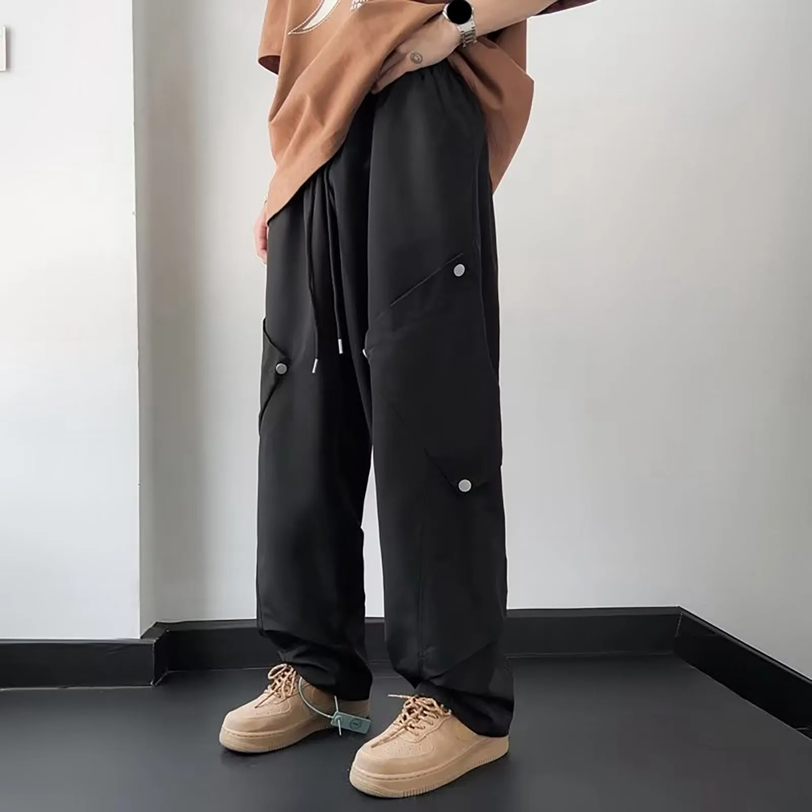 Work Pants Mens Mens Casual Waist Color Sports Hat Multi Woven Pocket Foot Rope Solid Pants Street Cargo Tie Mens Cargo Pants
Work Pants Mens Mens Casual Waist Color Sports Hat Multi Woven Pocket Foot Rope Solid Pants Street Cargo Tie Mens Cargo Pants