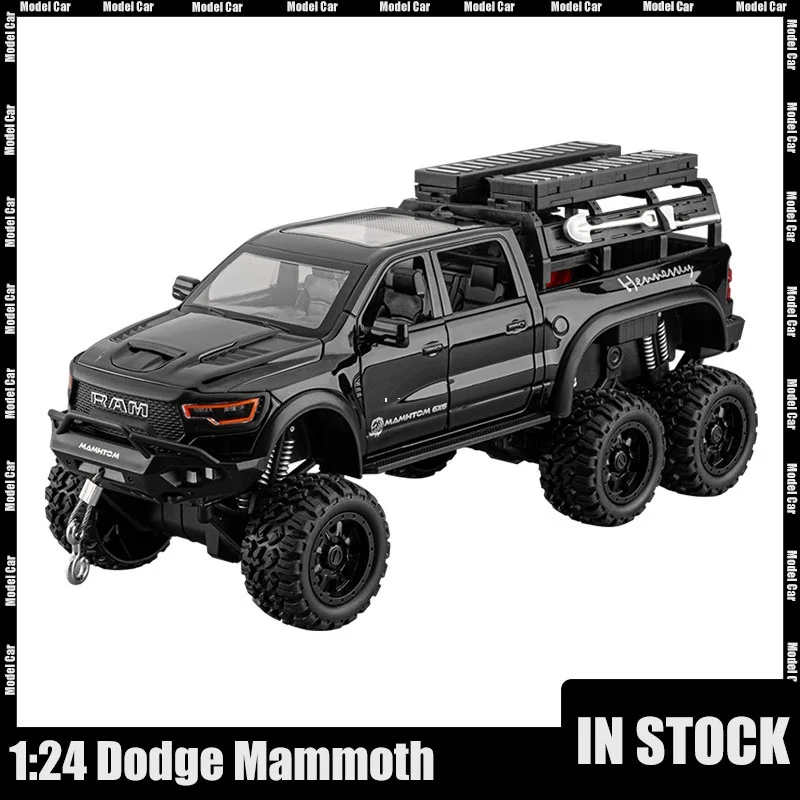 1:24 Dodge Mammoth Miniature Model Car Ram 1000 Trx 6x6 Pickup Metal Alloy Realistic Interior Hobby Display Birthday Gifts Toys
1:24 Dodge Mammoth Miniature Model Car Ram 1000 Trx 6x6 Pickup Metal Alloy Realistic Interior Hobby Display Birthday Gifts Toys