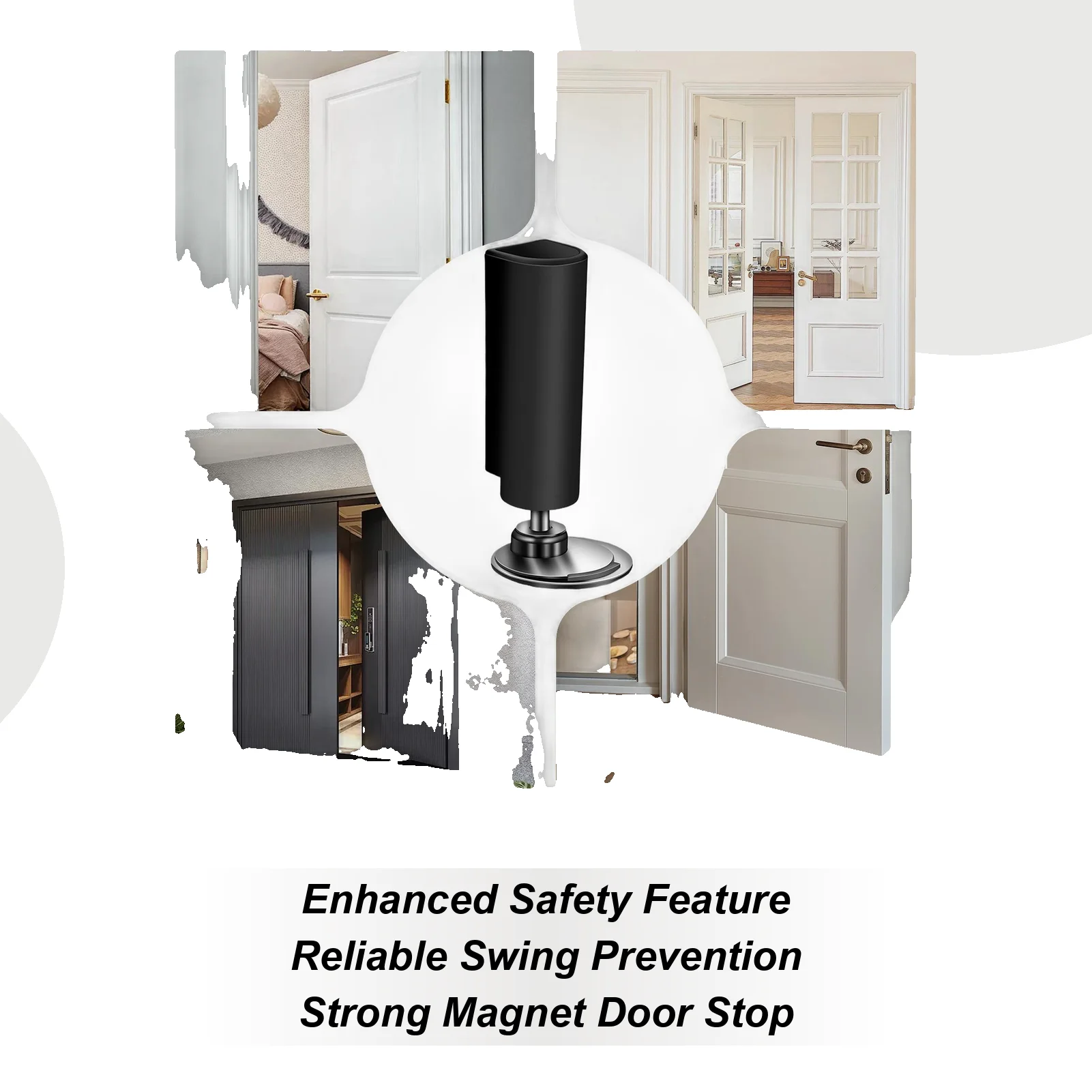 Магнитный дверной стопор без сверления, невидимый клин из нержавеющей стали, магнитный дверной стопор для спальни, ванной комнаты, гостиной, домашнего офиса
Магнитный дверной стопор без сверления, невидимый клин из нержавеющей стали, магнитный дверной стопор для спальни, ванной комнаты, гостиной, домашнего офиса