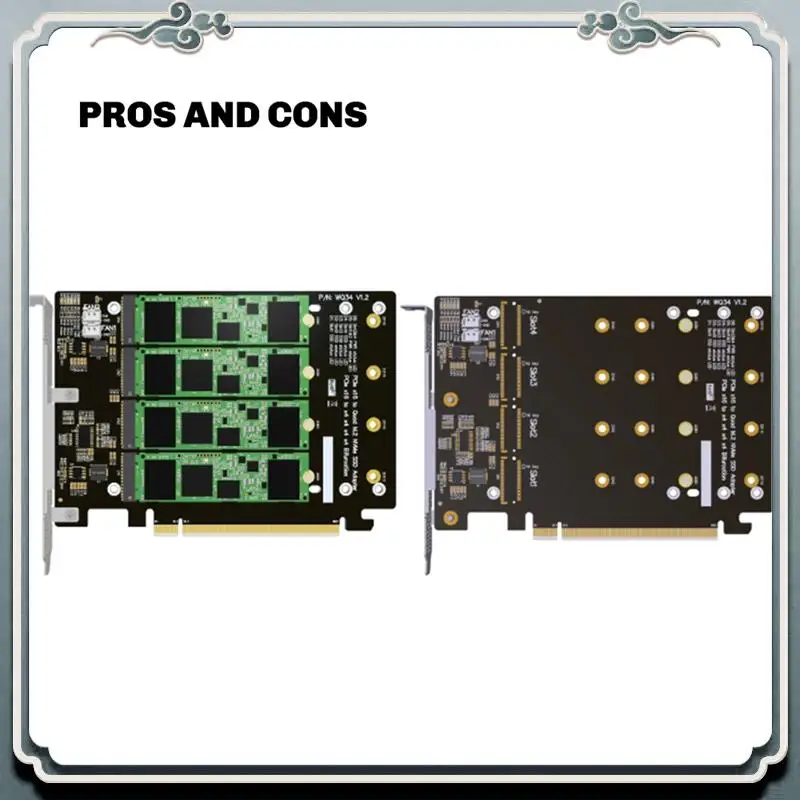 Premium For M.2 NVME 2242 2260 2280 22110 SSD To Pcie 4.0 PCI Express4.0 Adapter Card Bifurcation 4-Bay Board Expansion Card
Premium For M.2 NVME 2242 2260 2280 22110 SSD To Pcie 4.0 PCI Express4.0 Adapter Card Bifurcation 4-Bay Board Expansion Card