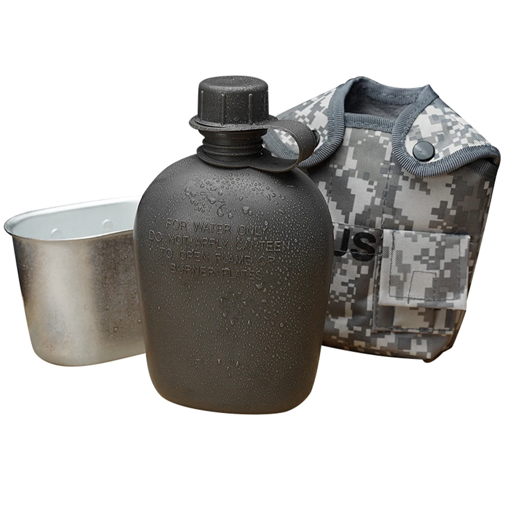 Camouflage Kettle Camping Canteen Mountaineering Outdoor with Cover Hunting Nylon Bag Men and Women
Camouflage Kettle Camping Canteen Mountaineering Outdoor with Cover Hunting Nylon Bag Men and Women
