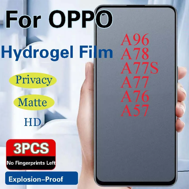 OPPOA78 матовая гидрогелевая пленка для OPPO A57 A77S защитная пленка для экрана OPPOA96 A77 мягкая антиподглядывающая HD полное покрытие синяя
OPPOA78 матовая гидрогелевая пленка для OPPO A57 A77S защитная пленка для экрана OPPOA96 A77 мягкая антиподглядывающая HD полное покрытие синяя