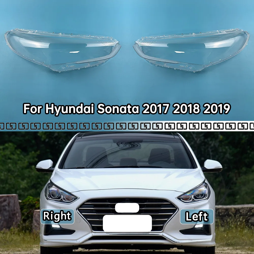 For Hyundai Sonata 2017 2018 2019 Car Front Headlamp Cover Headlight Shell Transparent Lampshade Lens Plexiglass Car Accessories
For Hyundai Sonata 2017 2018 2019 Car Front Headlamp Cover Headlight Shell Transparent Lampshade Lens Plexiglass Car Accessories