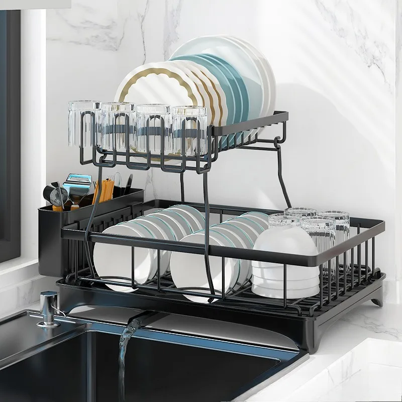 Dish Drying Rack Adjustable Kitchen Plates Organizer with Drainboard Over Sink Countertop Cutlery Storage Holde
Dish Drying Rack Adjustable Kitchen Plates Organizer with Drainboard Over Sink Countertop Cutlery Storage Holde